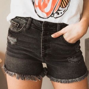 Altar’d state black jean shorts